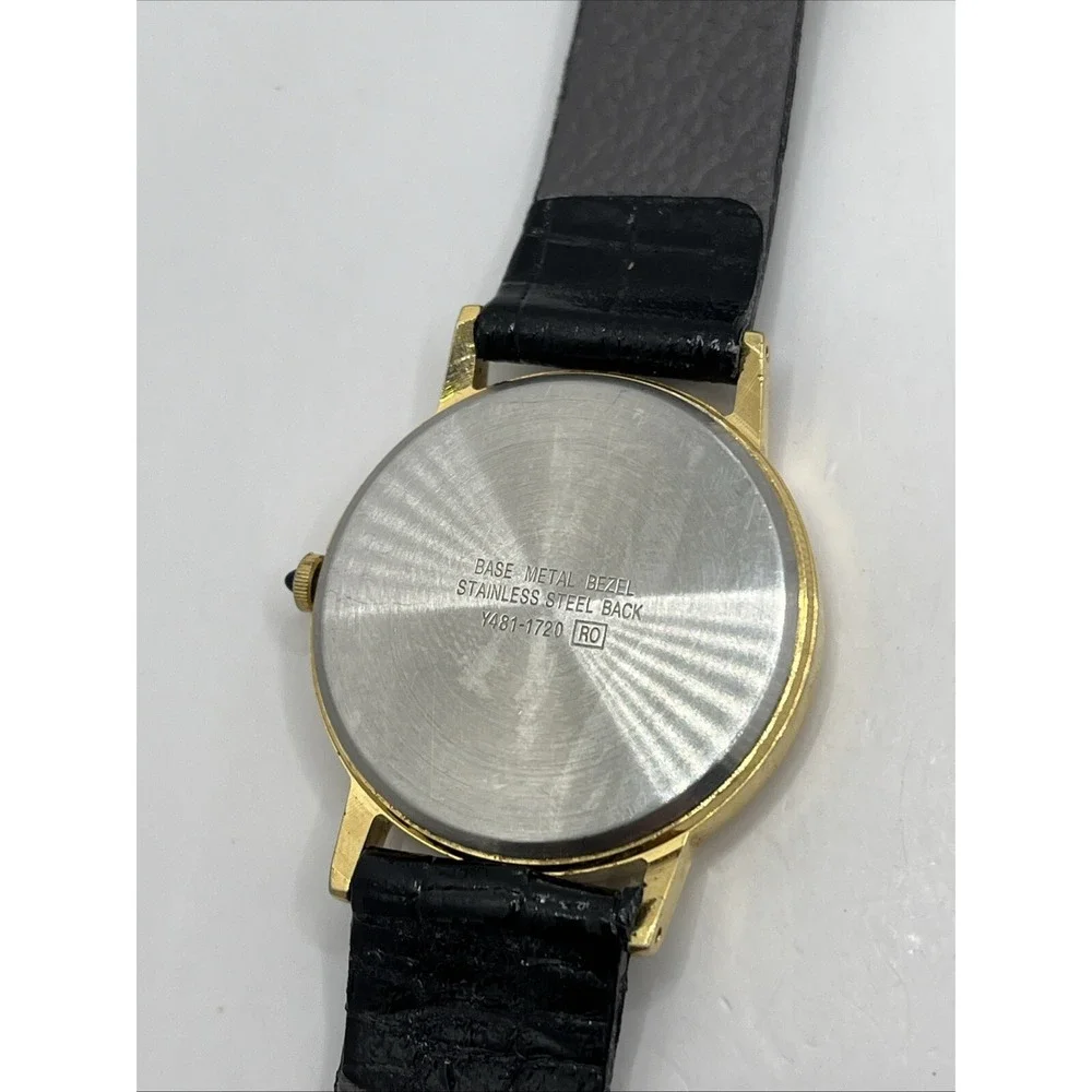 Lorus Disney Watch Women Y481-1720 Mickey Mouse 30mm Gold Tone- New‎ Battery